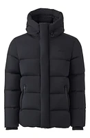 Mackage Graydon City Water Resistant Windproof Hooded Down Puffer Jacket Black at Nordstrom,