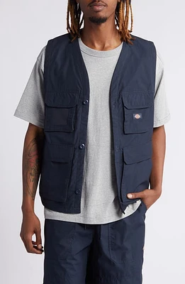 Dickies Fisherville Cargo Vest Dark Navy at Nordstrom,