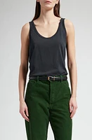 The Row Aika Organic Cotton Tank Black at Nordstrom,