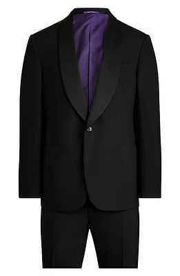 Ralph Lauren Purple Label Gregory Wool Barathea Tuxedo Black at Nordstrom, Us