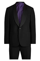 Ralph Lauren Purple Label Gregory Wool Barathea Tuxedo Black at Nordstrom, Us