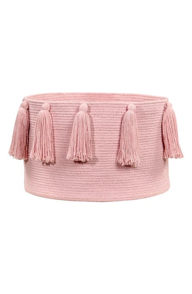 Lorena Canals Tassel Basket in Pink at Nordstrom