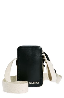 Jacquemus Le Cuerda Vertical Leather Shoulder Bag in Black at Nordstrom