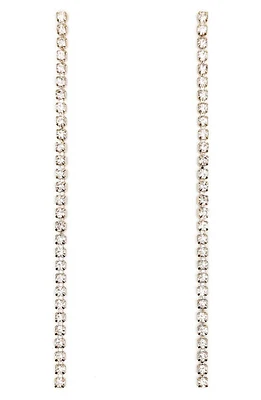 Petit Moments Tennis Linear Drop Earrings in Clear at Nordstrom