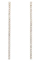 Petit Moments Tennis Linear Drop Earrings in Clear at Nordstrom