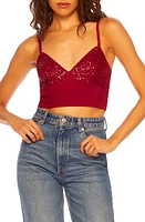 Susana Monaco Stretch Sequin Rib Bralette at Nordstrom,