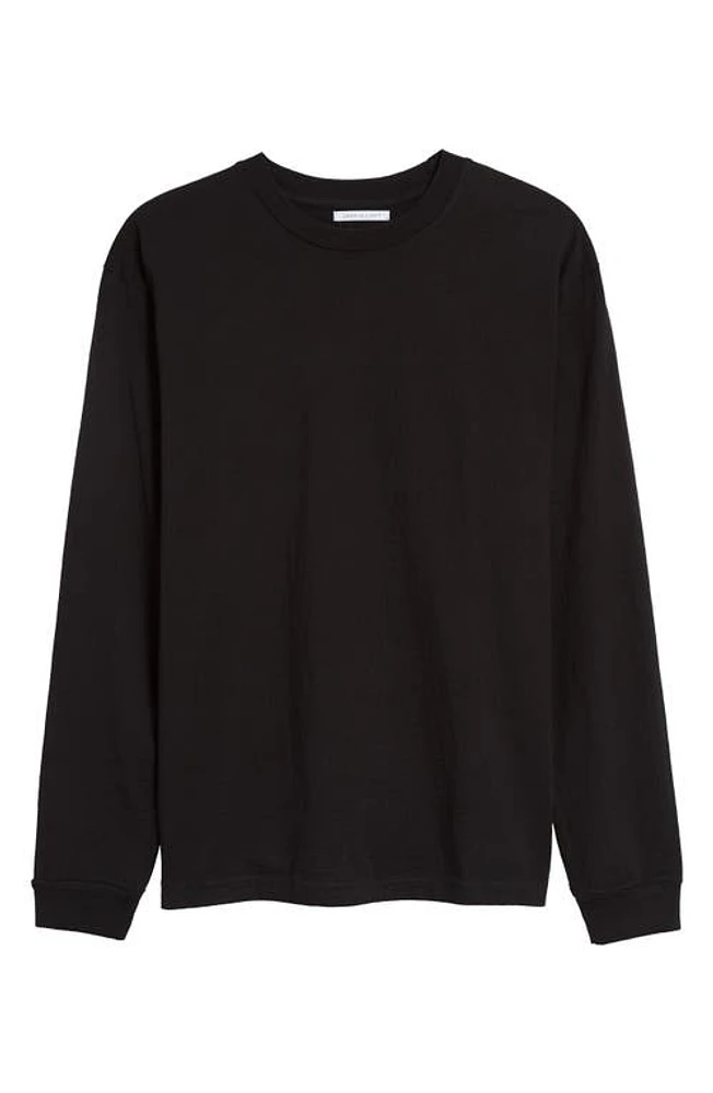 John Elliott University Long Sleeve Cotton T-Shirt in Black at Nordstrom, Size X-Large