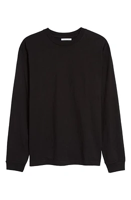 John Elliott University Long Sleeve Cotton T-Shirt in Black at Nordstrom, Size X-Large