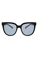 Hurley 54mm Polarized Rounded Sunglasses in Black at Nordstrom