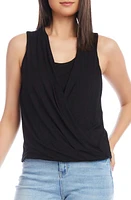 Karen Kane Layered Drape Front Sleeveless Top at Nordstrom,