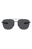 POLO 59mm Pilot Sunglasses in Grey at Nordstrom