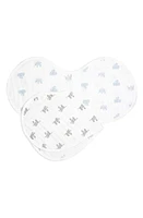 aden + anais 2-Pack Organic Cotton Burpy Bibs in Animal Kingdom at Nordstrom