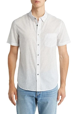 Rails Monaco Floral Short Sleeve Button-Up Shirt Ivy Calico Parchment Slate at Nordstrom,