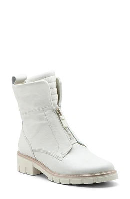 ara Deon Zip Combat Boot Cream at Nordstrom,