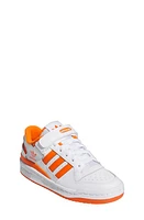 adidas Kids' Forum Basketball Sneaker White/Orange/White at Nordstrom, M