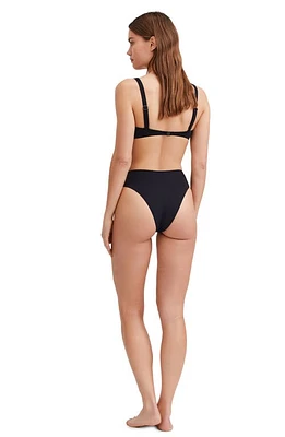 Au Naturel by Gottex Solid Bikini bra swim top Black at Nordstrom,