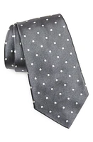 Ralph Lauren Purple Label Grey Polka Dot Silk Tie in Dark Grey at Nordstrom