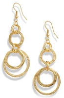 Karine Sultan Hoop Drop Earrings in Gold at Nordstrom