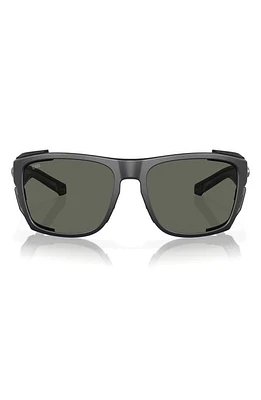 Costa Del Mar King Tide 6 58mm Polarized Rectangular Sunglasses in Gray at Nordstrom