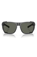 Costa Del Mar King Tide 6 58mm Polarized Rectangular Sunglasses in Gray at Nordstrom