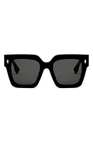 'Fendi Roma 50mm Square Sunglasses in Black at Nordstrom