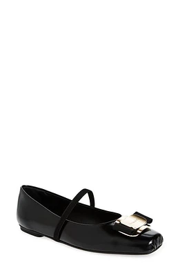 FERRAGAMO Zina Mary Jane Ballet Flat Black at Nordstrom,