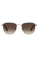 levi's 52mm Gradient Rectangular Sunglasses in Gold /Brown Gradient at Nordstrom