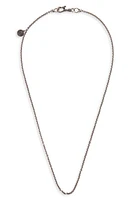 John Varvatos Skull Chain Necklace in Metallic Silver at Nordstrom