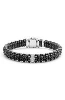 LAGOS Black Caviar Bracelet in Black/Silver at Nordstrom