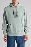 Vans Crash Stack Loose Cotton Blend Hoodie Iceberg Green at Nordstrom,