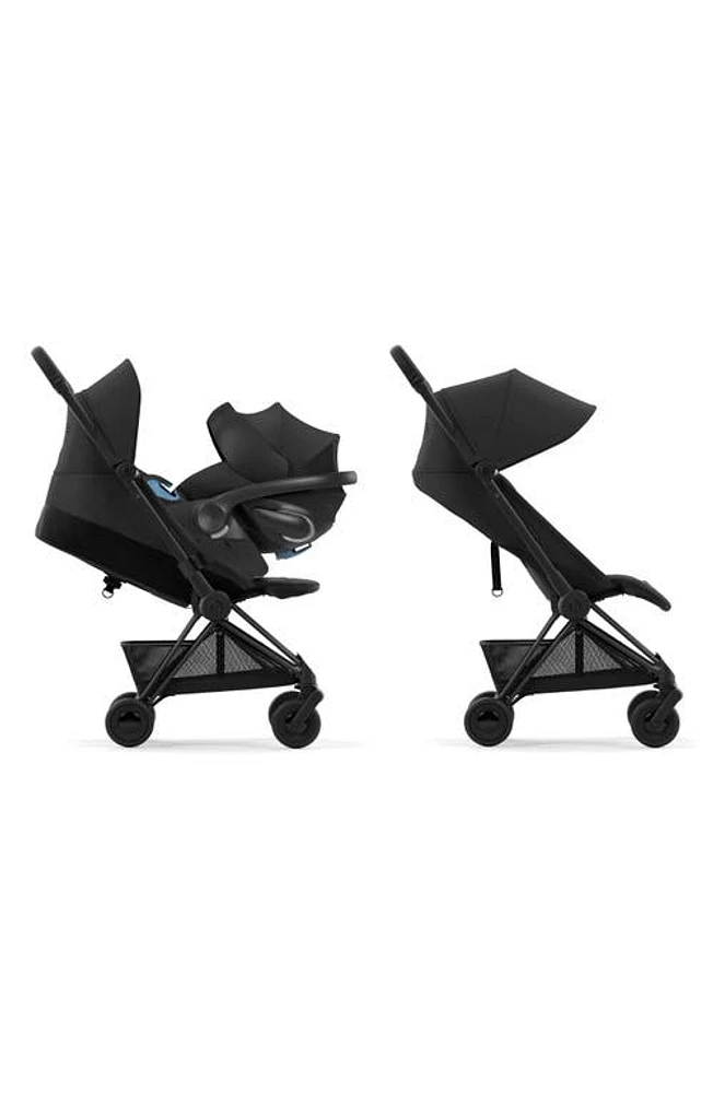 CYBEX COYA Stroller & Cloud G Lux Comfort Extend SensorSafe Car Seat Travel System in Moon Black/ at Nordstrom