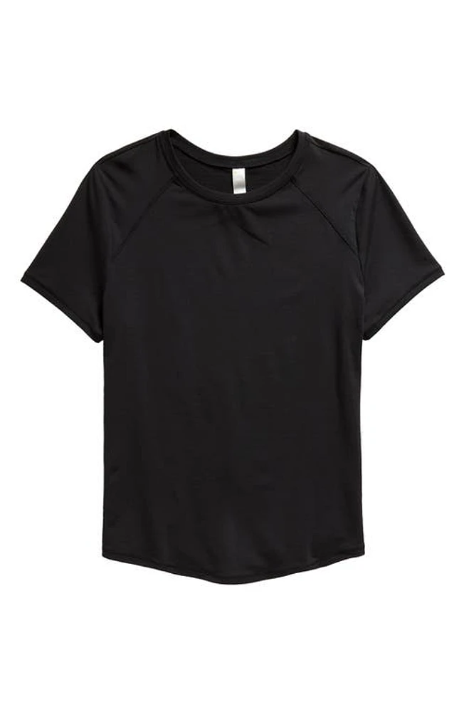 zella Kids' Energy Soft Tech T-Shirt in Black at Nordstrom