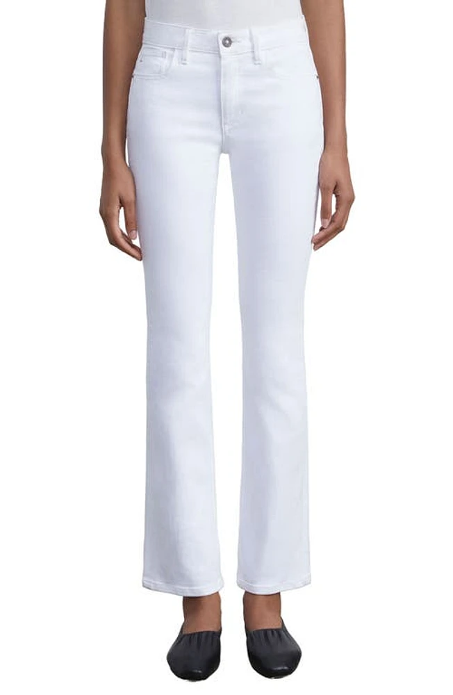 Lafayette 148 New York Mercer Kick Flare Jeans Washed Plaster at Nordstrom,