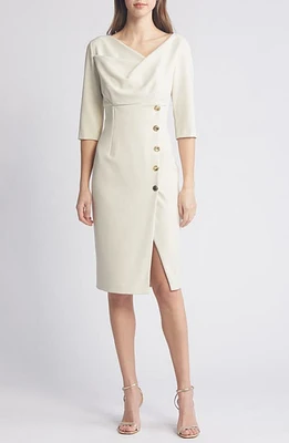 Black Halo Edeline Sheath Dress Biscotti at Nordstrom,