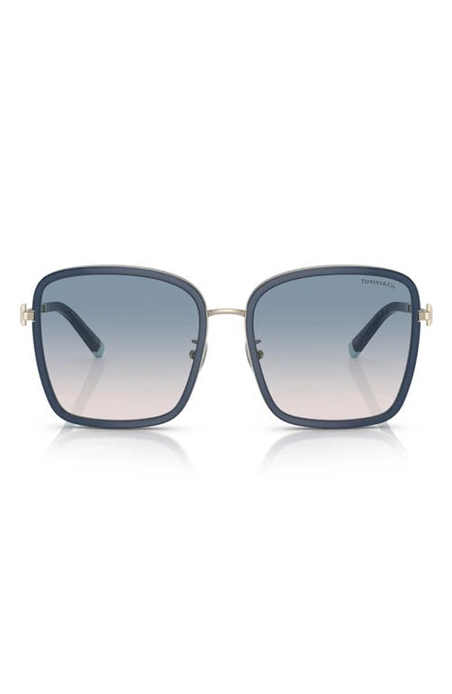 Tiffany & Co. 59mm Gradient Square Sunglasses in Opal Blue at Nordstrom