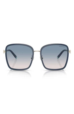 Tiffany & Co. 59mm Gradient Square Sunglasses in Opal Blue at Nordstrom