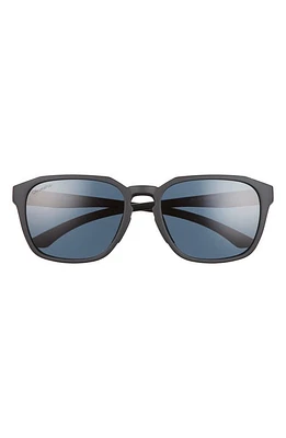 Smith Contour 56mm Polarized Square Sunglasses in Matte Black/Black at Nordstrom