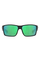 Costa Del Mar 63mm Mirrored Polarized Oversize Square Sunglasses in Green Mirror at Nordstrom