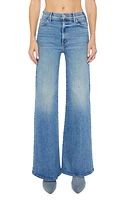 MOTHER Hustler Roller Sneak Flare Jeans Riding The Cliffside at Nordstrom,