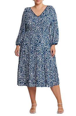 Estelle Sparrow Print Midi Dress at Nordstrom,