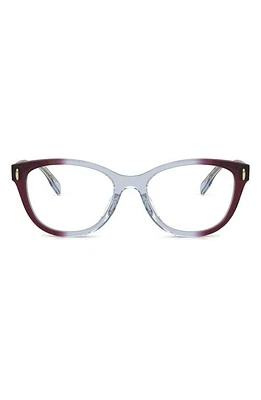 Tory Burch 53mm Pillow Optical Glasses in Burgundy at Nordstrom