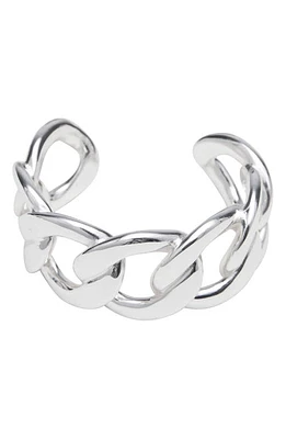 st. Moran Chunky Curb Link Cuff Bracelet in Silver at Nordstrom