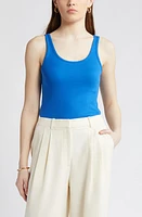 Nordstrom Rib Scoop Neck Cotton Tank at Nordstrom,