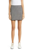 ATM Anthony Thomas Melillo Gingham Jacquard Minskirt in Black/White at Nordstrom, Size Large