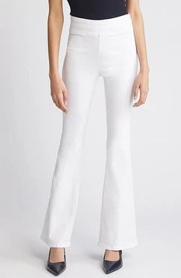 FRAME The Jet Set Flare Pull-On Jeans White at Nordstrom,