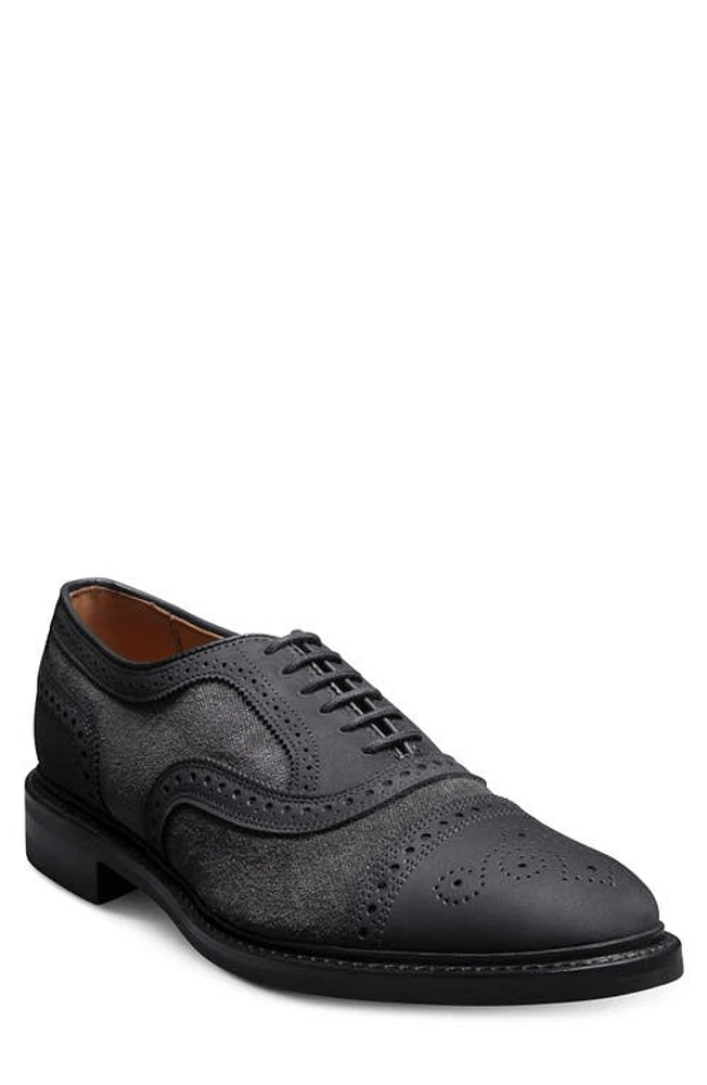 Allen Edmonds Strandmok Cap Toe Oxford Black Suede at Nordstrom,