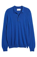 PEREGRINE Beauford Long Sleeve Wool Polo Sweater at Nordstrom,