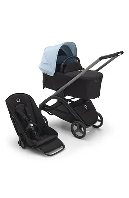 Bugaboo Dragonfly Stroller & Bassinet Set in Graphite/Black/Blue at Nordstrom