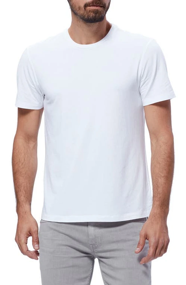 PAIGE Cash Stretch Crewneck T-Shirt Fresh White at Nordstrom,