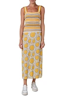 Akris punto Hello Sunshine Mixed Media Sundress Sun-Cream-Nutmeg at Nordstrom,